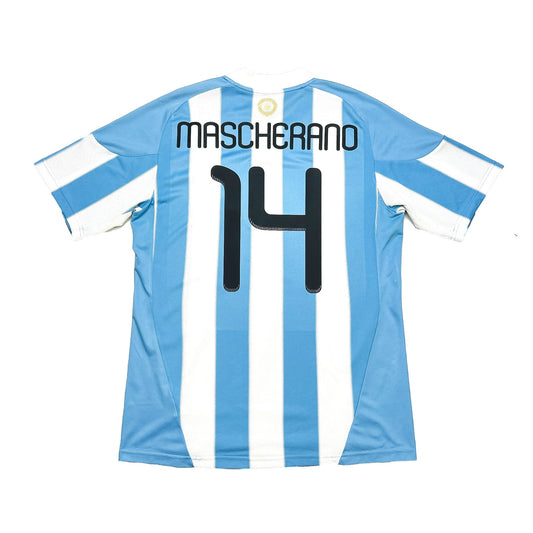 2010/11 ARGENTINA MASCHERANO #14 HOME SHIRT (M) ADIDAS