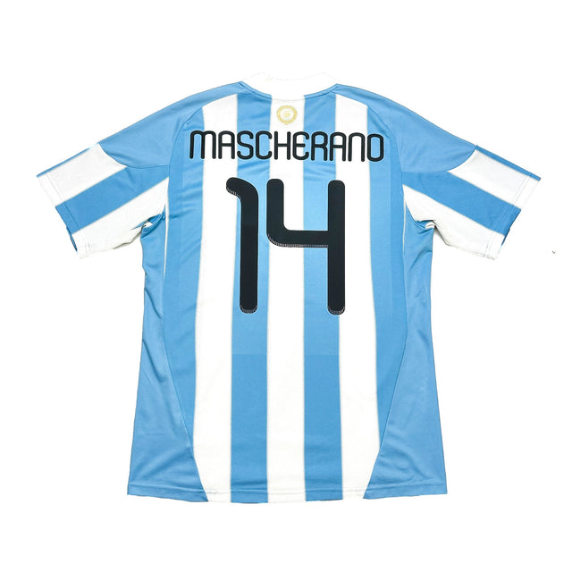 2010/11 ARGENTINA MASCHERANO #14 HOME SHIRT (M) ADIDAS