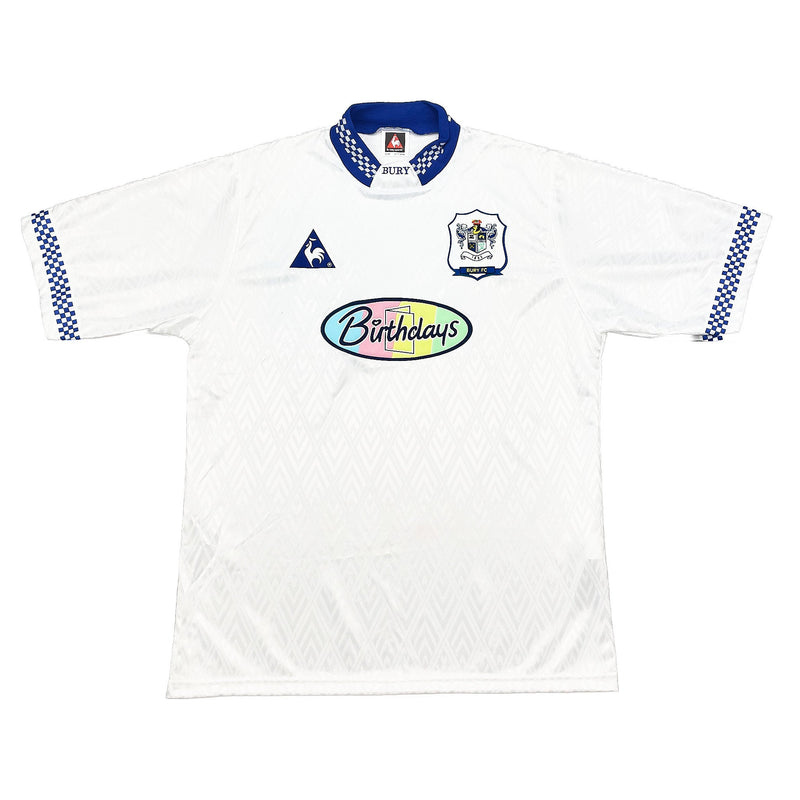 CULT KITS - 1996/97 BURY FC *MINT* HOME SHIRT (L) LE COQ