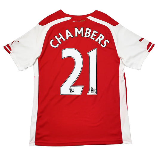 CULT KITS - 2014/15 ARSENAL CHAMBERS #21 HOME SHIRT (M) PUMA