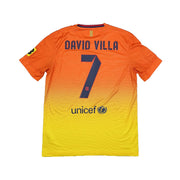2012/13 Barcelona David Villa #7 Away Shirt (M) Nike