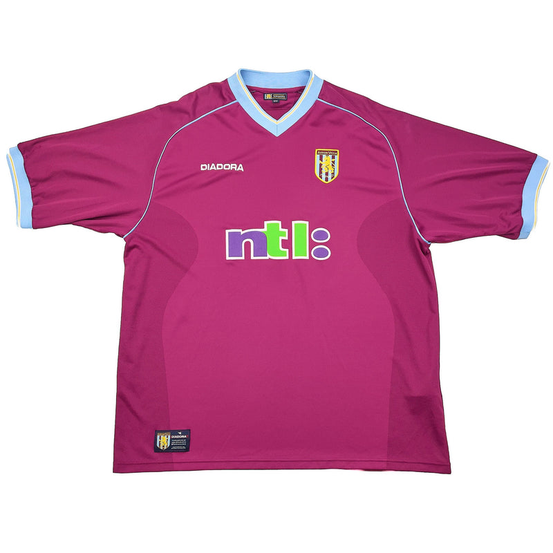 CULT KITS - 2001/02 ASTON VILLA HADJI #21 HOME SHIRT (XXL) DIADORA