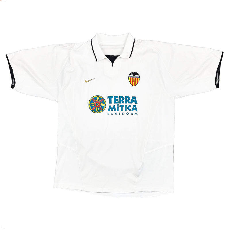 CULT KITS - 2002/03 VALENCIA AIMAR #10 HOME SHIRT (XL) NIKE