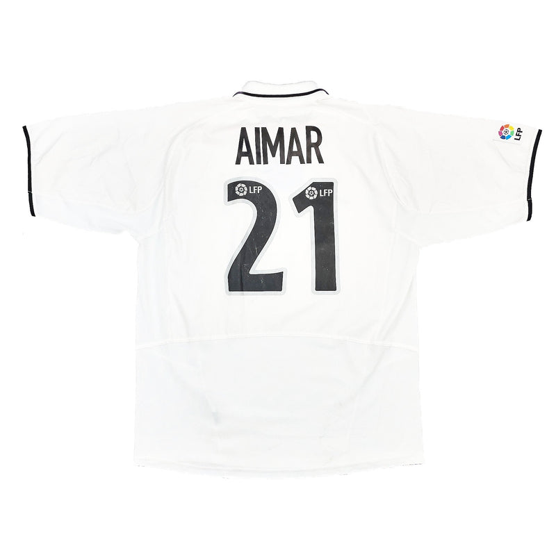 CULT KITS - 2002/03 VALENCIA AIMAR #10 HOME SHIRT (XL) NIKE