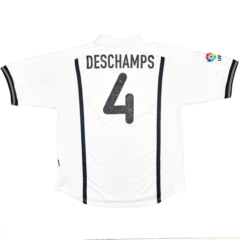 2000/01 VALENCIA DESCHAMPS #4 HOME SHIRT (L) NIKE