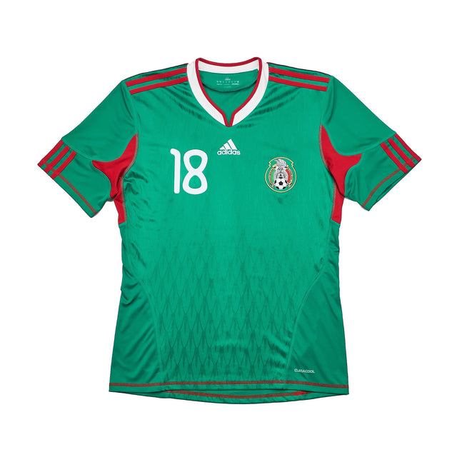 2010 MEXICO A.GUARDADO #18 HOME SHIRT (M) ADIDAS