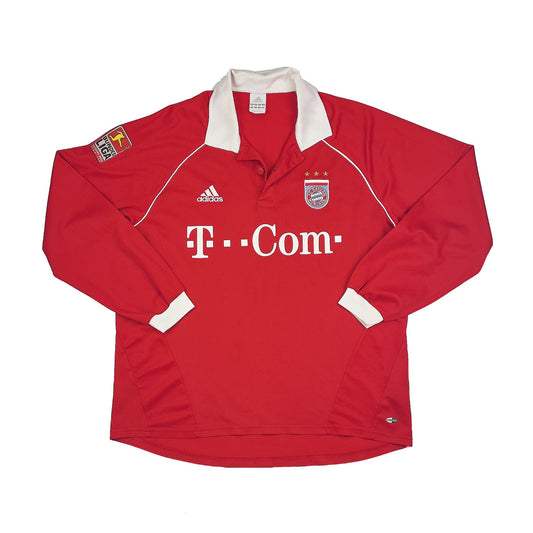 2005/06 BAYERN MUNICH ISMAEL #25 *MATCH ISSUE* L/S HOME SHIRT (L) ADIDAS
