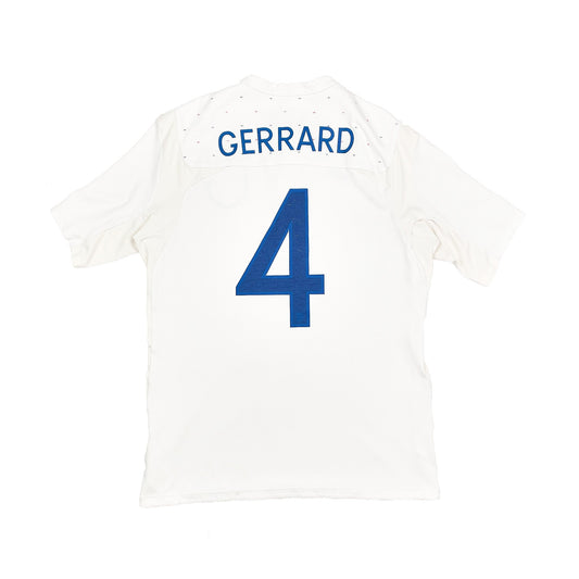 CULT KITS - 2010/11 ENGLAND GERRARD #4 HOME SHIRT (M) UMBRO