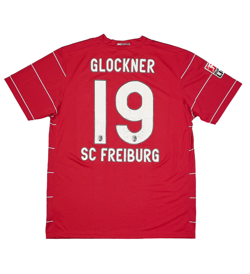 CULT KITS - 2009/10 FREIBURG GLOCKNER #19 *SQUAD SIGNED* HOME SHIRT (L) NIKE