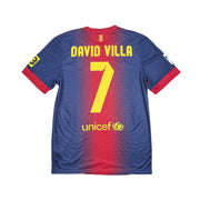 2012/13 Barcelona David Villa #7 Home Shirt (S) Nike