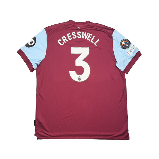 CULT KITS - 2023/24 WEST HAM CRESSWELL #3 HOME SHIRT (XXXL) UMBRO