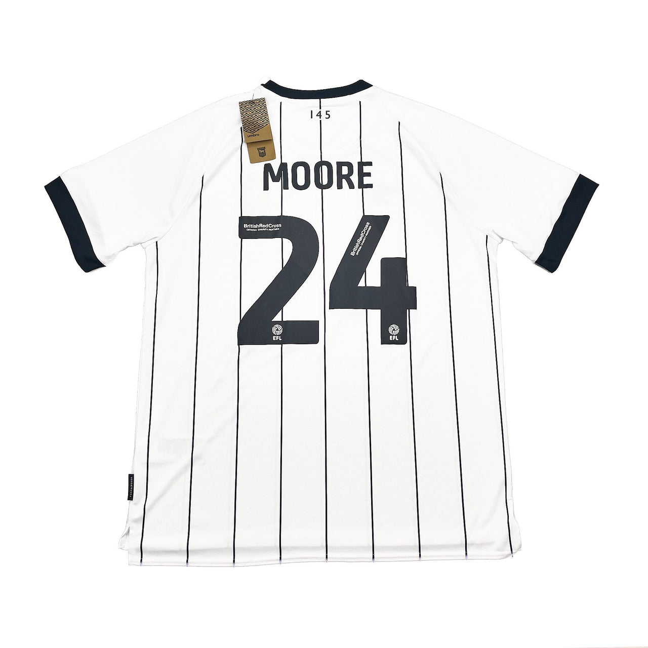CULT KITS - 2023/24 IPSWICH TOWN MOORE #24 *BNWT* AWAY SHIRT (XXL) UMBRO