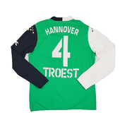 2005/06 Hannover 96 Troest #4 L/S *Match Issued* Home Shirt (XXL) Diadora