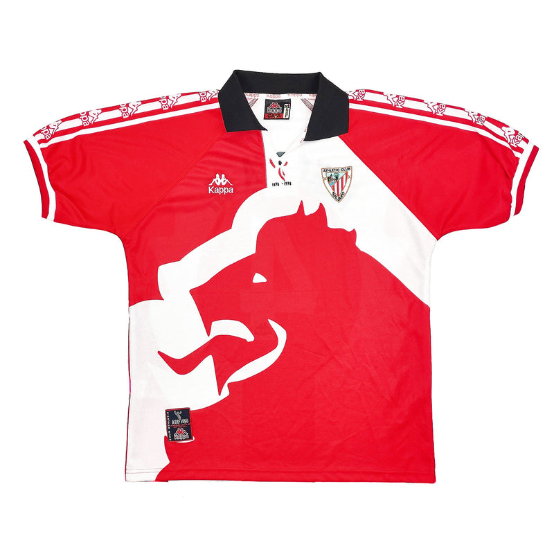 CULT KITS - 1997/98 ATHLETIC BILBAO ALKORTA M #4 *CENTENARY* HOME SHIRT (XL) KAPPA