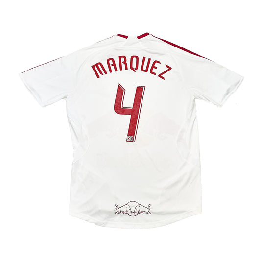 CULT KITS - 2007/08 NEW YORK RED BULLS R.MARQUEZ #4 HOME SHIRT (M) ADIDAS