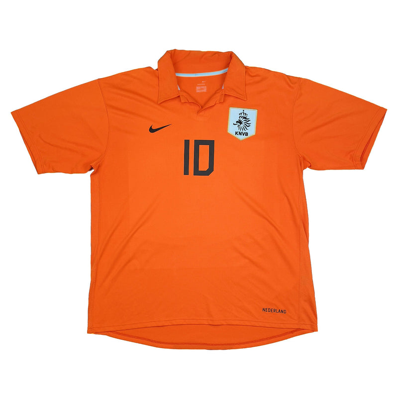 CULT KITS - 2006/08 NETHERLANDS VAN DER VAART #10 HOME SHIRT (XXL) NIKE