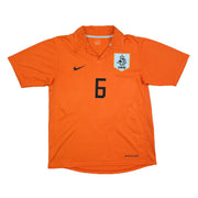 2006/08 Netherlands Landzaat #6 Home Shirt (M) Nike