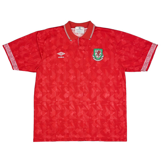 1990/92 WALES HOME SHIRT (L) UMBRO
