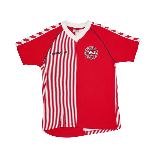 CULT KITS - 2023 DENMARK 86' HOME SHIRT T-SHIRT (S) HUMMEL