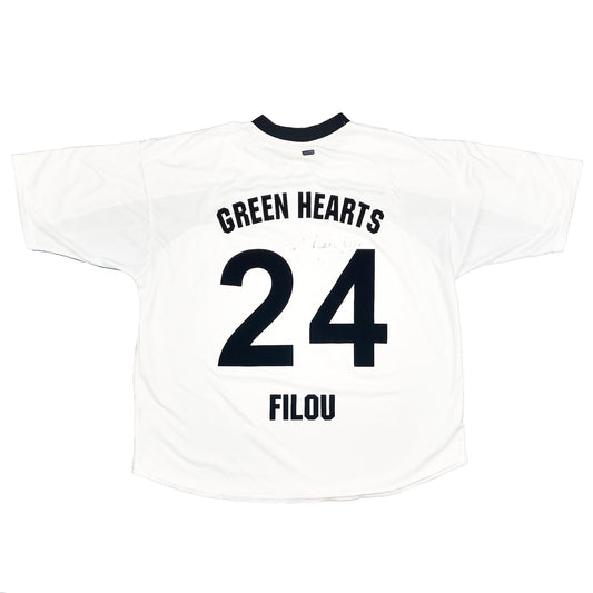 CULT KITS - 2000/02 MONCHENGLADBACH FILOU #24 *SIGNED* HOME SHIRT (M) REEBOK