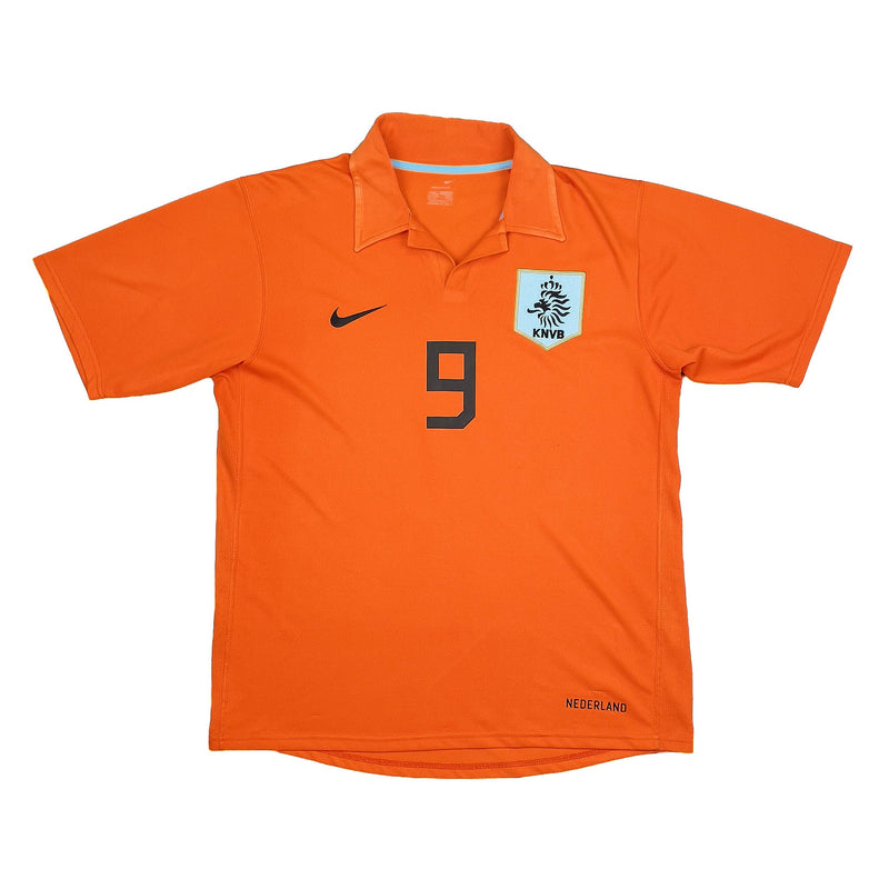 2006/08 NETHERLANDS VAN NISTELROOY #9 HOME SHIRT (M) NIKE