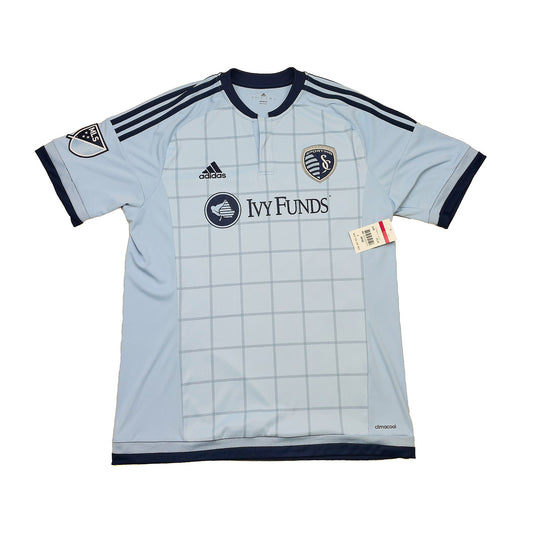 2015/17 SPORTING KANSAS CITY *BNWT* HOME SHIRT (L) ADIDAS