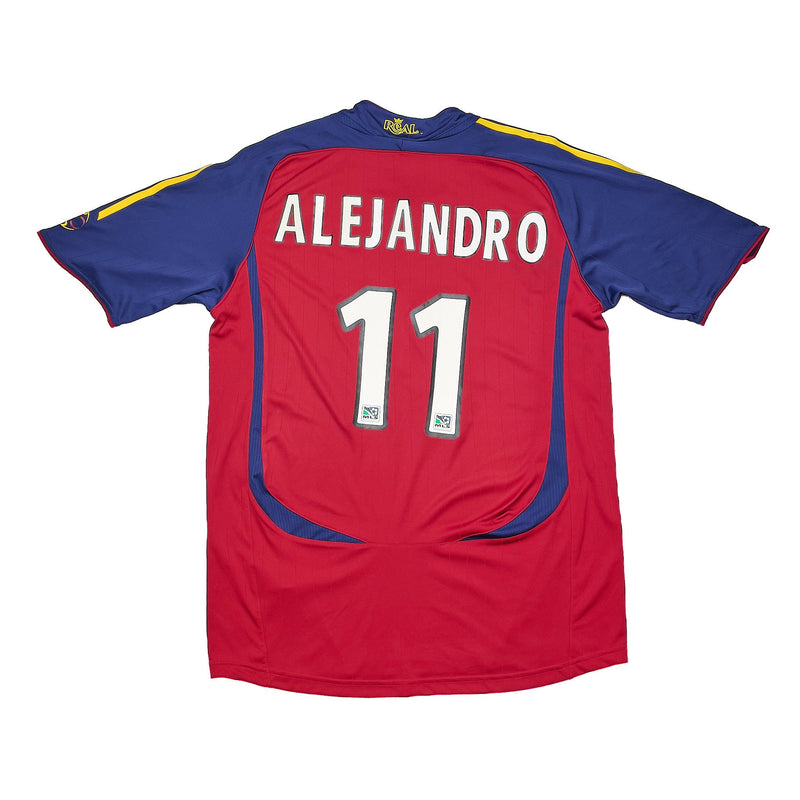 2007 REAL SALT LAKE ALEJANDRO #11 *PLAYER ISSUE* HOME SHIRT (L) ADIDAS