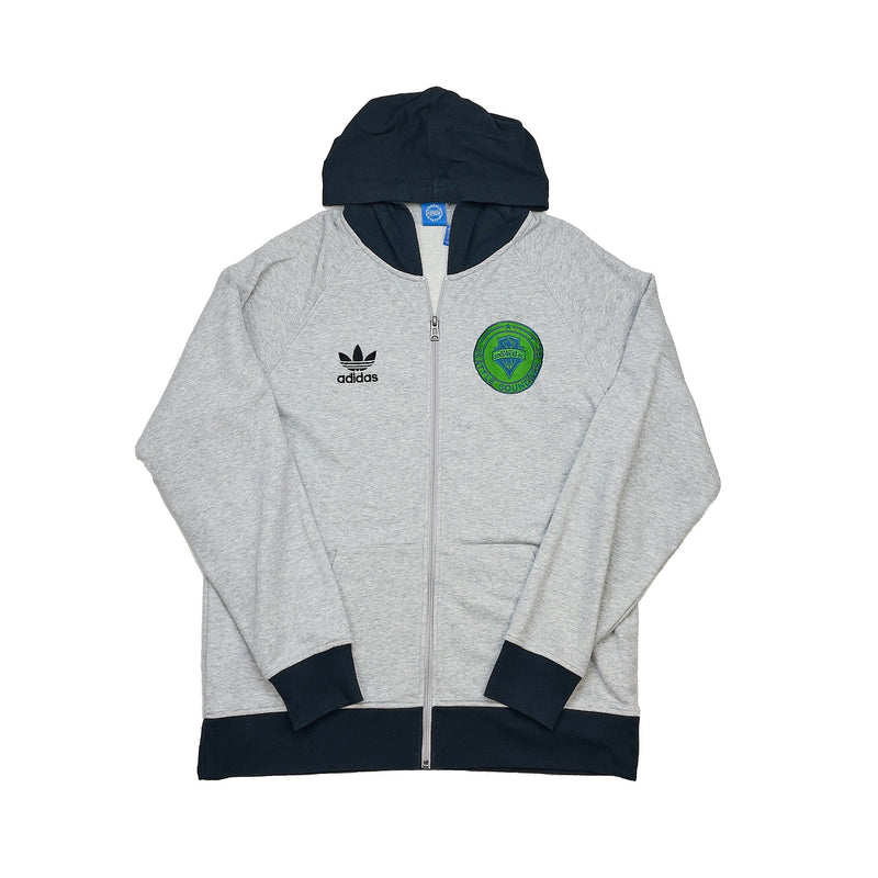 2015/16 SEATTLE SOUNDERS HOODED TRACK JACKET (L) ADIDAS ORIGINALS