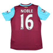 2015/16 West Ham Noble #16 *Match Issue + Signed* Home Shirt (S) Umbro