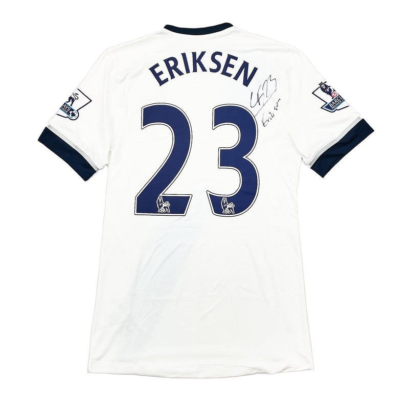 CULT KITS | 2015/16 TOTTENHAM ERIKSEN #23 *MATCH ISSUE + SIGNED* SHIRT