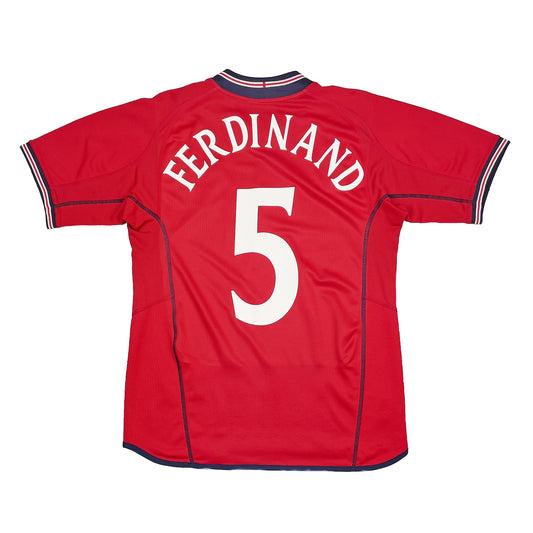 CULT KITS - 2002/04 ENGLAND FERDINAND #5 AWAY SHIRT (S) UMBRO