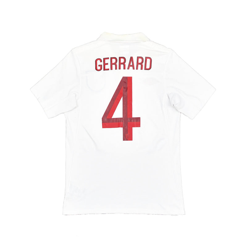 2010/11 ENGLAND GERRARD #4 HOME SHIRT (S) UMBRO