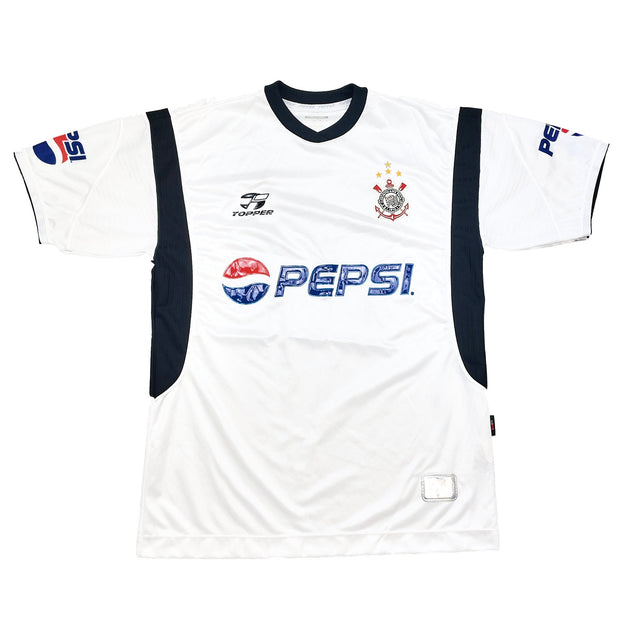 2002/03 CORINTHIANS #10 HOME SHIRT (M) TOPPER