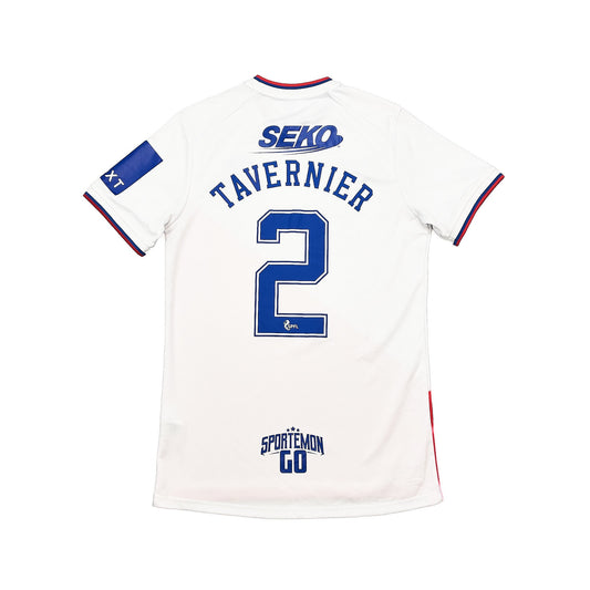 CULT KITS - 2022/23 RANGERS TAVERNIER #2 AWAY SHIRT (S) CASTORE