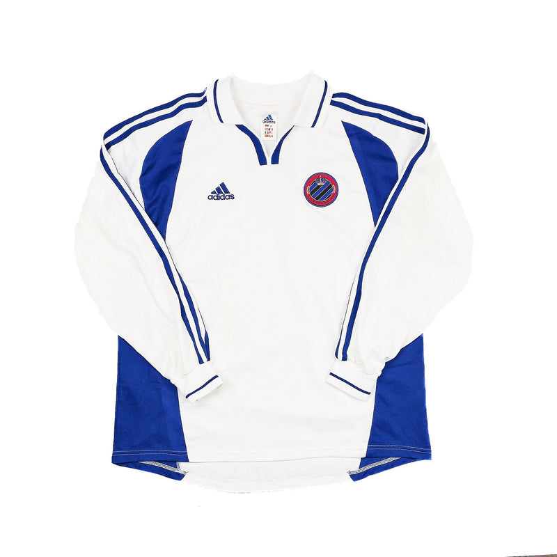 CULT KITS - 2000/01 CLUB BRUGGE *PLAYER ISSUE* AWAY SHIRT (XL) ADIDAS