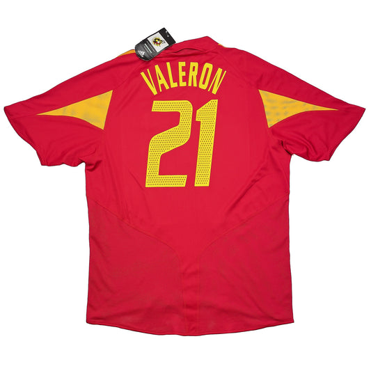 2004/06 SPAIN VALERON #21 *BNWT* HOME SHIRT (XL) ADIDAS