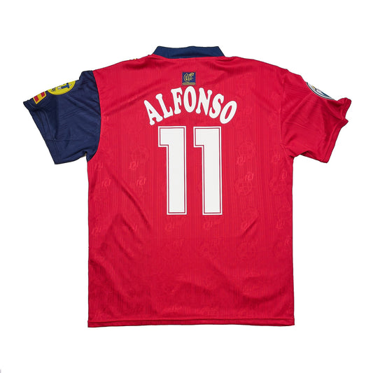 1996 SPAIN ALFONSO #11 HOME SHIRT (L) ADIDAS