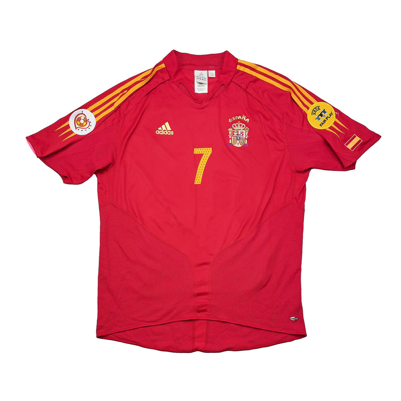 CULT KITS - 2004/06 SPAIN RAUL #7 HOME SHIRT (XL) ADIDAS