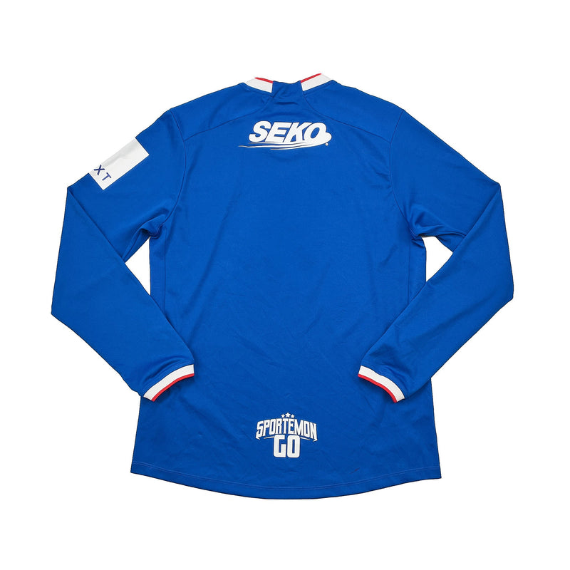 CULT KITS - 2022/23 RANGERS L/S HOME SHIRT (L) CASTORE