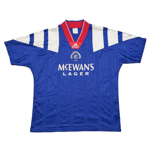 CULT KITS - 1992/94 RANGERS HOME SHIRT (M) ADIDAS