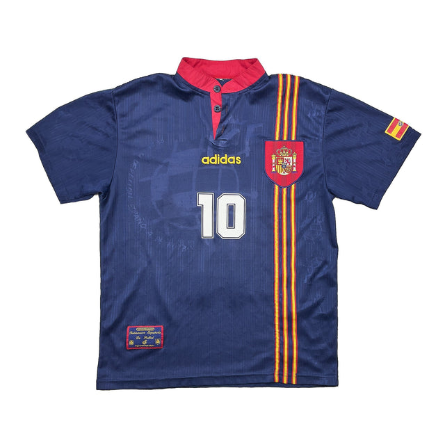 1996/98 SPAIN RAUL #10 AWAY SHIRT (S) ADIDAS
