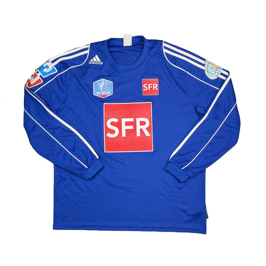 2007/08 THONON ÉVIAN GRAND GENEVE F.C. #9 L/S HOME SHIRT (XL) ADIDAS