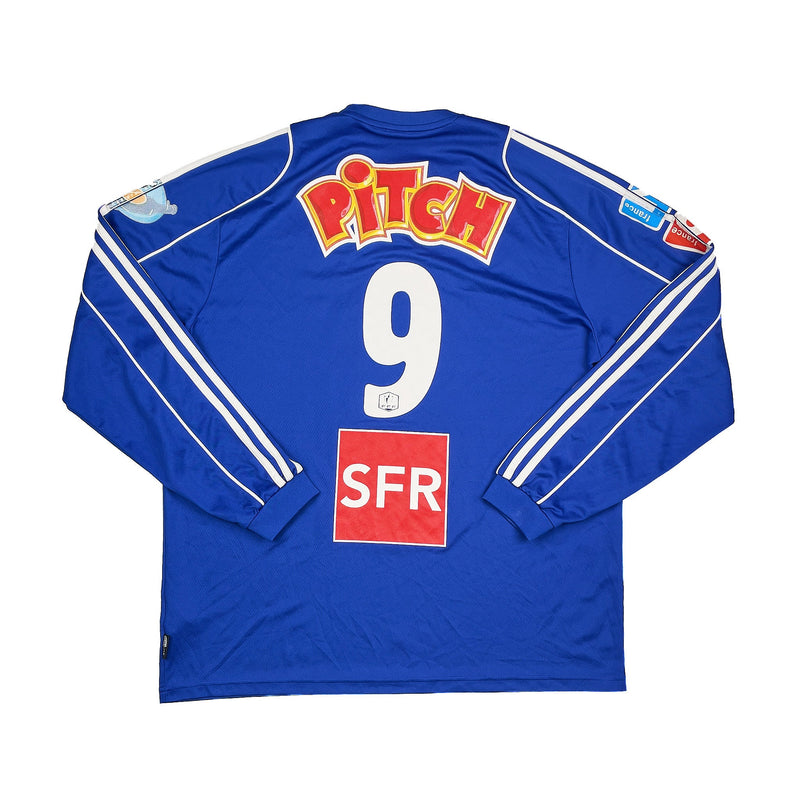 2007/08 THONON ÉVIAN GRAND GENEVE F.C. #9 L/S HOME SHIRT (XL) ADIDAS