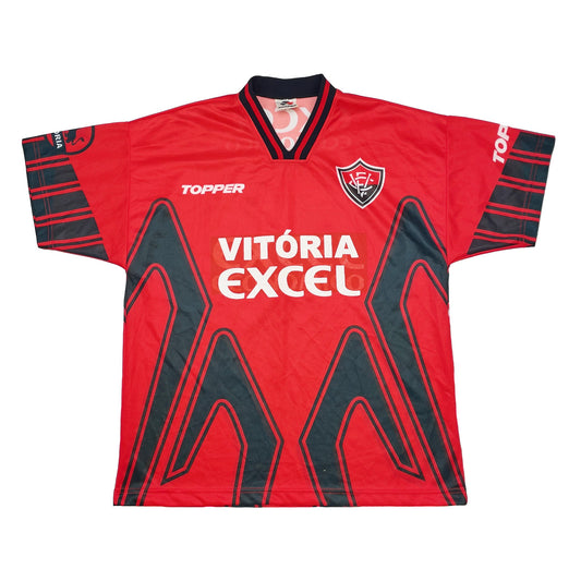 CULT KITS - 1997 ESPORTE VITORIA #3 *MATCH ISSUE* HOME SHIRT (L) TOPPER