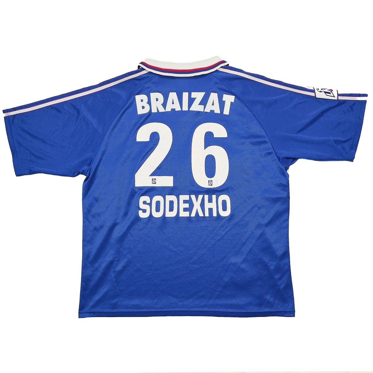 CULT KITS - 1998/99 LYON BRAIZAT #26 *MATCH ISSUE* AWAY SHIRT (XL) ADIDAS