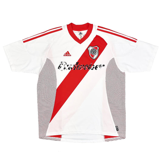 2002/04 RIVER PLATE HOME SHIRT (L) ADIDAS