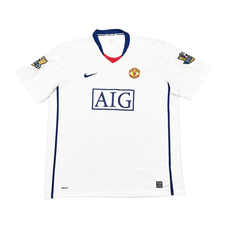 CULT KITS - 2008/09 MANCHESTER UNITED TEVEZ #32 AWAY SHIRT (XXL) NIKE