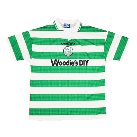 1998/99 SHAMROCK ROVERS HOME SHIRT (XL) UMBRO