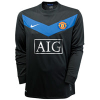 Man Utd 2009/10 Away L/S Shirt (XXL) (Excellent)