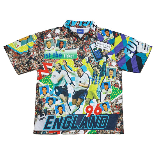 Cult Kits - 96 ENGLAND 'JUST THE TICKET' EURO 96 BOOTLEG SHIRT (MULTIPLE SIZES) CULT, Medium / 1996